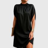TRUDY | ELEGANTES, FIGURSCHMEICHELNDES KLEID – Schwarz