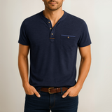 Saxon | Stilvolles Sommershirt – Dunkel Blau