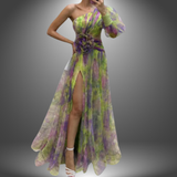 Nana | Elegantes handgefertigtes Kleid für Frauen – Grün