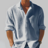 Herren Lässiges Button Down Hemd | Vielseitig Und Stilvoll – Blau