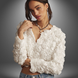 Donna – Die florale Statement-Jacke für Frühling & Sommer – Weiß