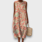 Thaleia – Midikleid mit floralem Vintage-Muster – Stil 1
