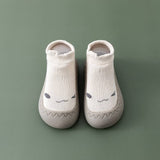 Bequeme Slip-On Kindersockschuhe - HappySteps – Weiß
