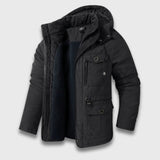 Matteo | Warme Schneejacke mit Fleecefutter – Dunkelgrau
