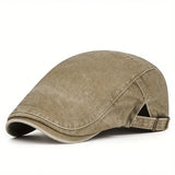 Danil – Oldtimer Gewaschen-Baskenmütze – Khaki