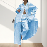 Jemma™ Weicher Statement-Stil – Hellblau