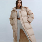 Arcticguard – lange wattierte winterjacke – Khaki