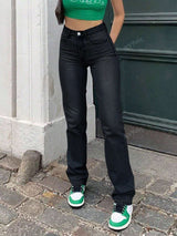 High Waist Jeans mit Straight Leg – Zeitlos, Urban & Everyday-Ready – Schwarz