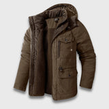 Matteo | Warme Schneejacke mit Fleecefutter – Braun