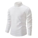 Jaxson - Rollkragenpullover aus Samt in schmaler Passform – Weiß