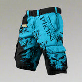 Hayden™ – Premium Shorts für moderne Abenteurer – Cyan Schwarz