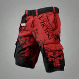 Vikings – Premium Adventurer Shorts – Rot Schwarz