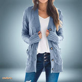 Modisch - strickjacke – Blau