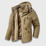 Matteo | Warme Schneejacke mit Fleecefutter – Beige