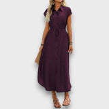 Vivienne – Hemdblusenkleid mit stilvoller Lässigkeit – Violett