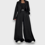 Eryna – Elegantes Set mit Bustier und Jacke – Schwarz
