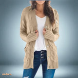 Modisch - strickjacke – Khaki