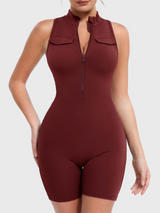 Zylox | Flexibles Activewear-Romper für Damen Sommer – Rot