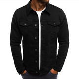 Domin - Farbige Jeansjacke für Männer – schwarz