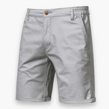 Herren Bequeme Stretch Shorts | Leichte Sommerhose – Hellgrau