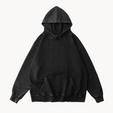 Bratis – vintage-fleece-komfort-hoodie für herren – Schwarz