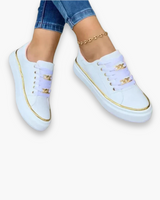 Damen Bequeme Sneakers | Unterstützendes Design – Weiß