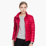 Leichte Daunenjacke für Damen – Rot