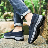 Herren-Slip-On-Outdoorschuhe mit rutschfester Sohle – Blau