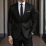 Nolvar - Maßgeschneiderter Slim-Fit-Anzug – Schwarz