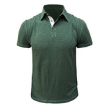 Herren - Poloshirt - Weiche Baumwollmischung - Stilvolle Freizeitkleidung – Grün