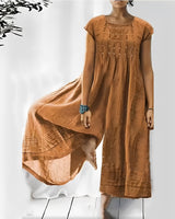 Claudia - Stilvoller kurzärmeliger Jumpsuit für Damen – Gelb