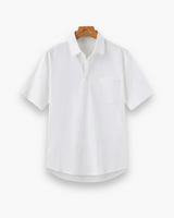 Herren Lässiges Polo Shirt | Bequemes Poloshirt – Weiß