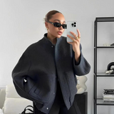 Shona Übergroße Jacke – Schwarz
