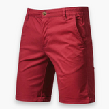 Herren Bequeme Stretch Shorts | Leichte Sommerhose – Weinrot