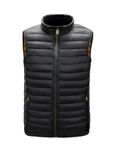 Miles | Lightweight Bodywarmer Stehkragen Herren-Steppweste – Schwarz
