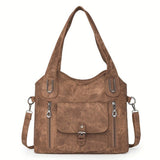 Franky | Vintage-Schultertasche – Braun