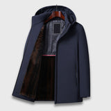Moritz | Warmer Parka mit Kapuze – Dunkelblau