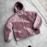 Anton - Warme Lammwolljacke mit Reißverschluss – Rosa