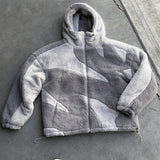 Anton - Warme Lammwolljacke mit Reißverschluss – Grau