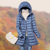 Regenjacke Damen Leicht Mit Kapuze | Übergangsjacke Elegant – Blau