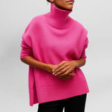 Stefanie™ | Strickpullover mit Rollkragen – Rosa