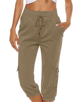 Damen Bequeme Freizeithose | Sportlich – Khaki