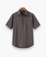 Herren Lässiges Polo Shirt | Bequemes Poloshirt – Grau