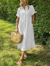 Clarivelle | Maxi Dress – Weiß