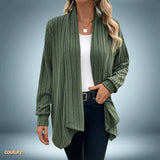 Einzigartig - strickjacke in grün – Armeegrün