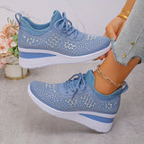 Bequeme Atmungsaktive Orthopädische Sneakers für den Alltag – Himmelblau