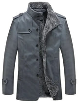 Taliesin - lauernde herrenjacke mit fleecefutter – Grau