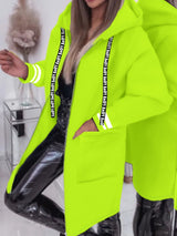Nicola – Langärmelige Jacke Mit Seitentaschen – Grün