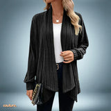 Einzigartig - strickjacke in grün – Schwarz