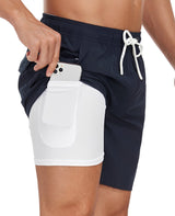 Adam – Badeshorts für Herren – Schnelltrocknende Strandbekleidung – Schwarz